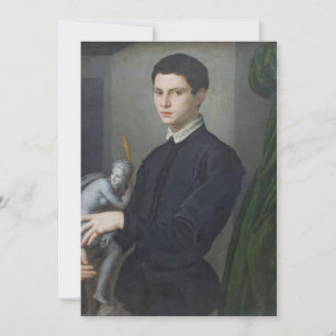Agnolo Bronzino - Portrait eines Mannes, der einen Einladung