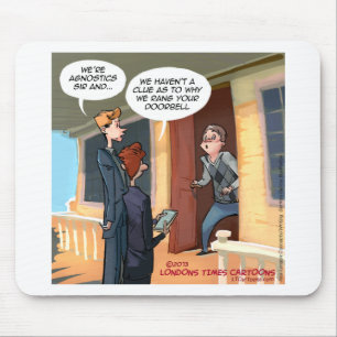 Agnostic Missionaries Funny Mousepad