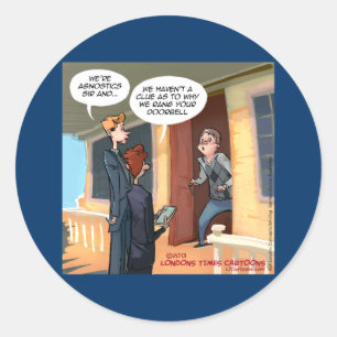 Agnostische Missionare Funny Runder Aufkleber