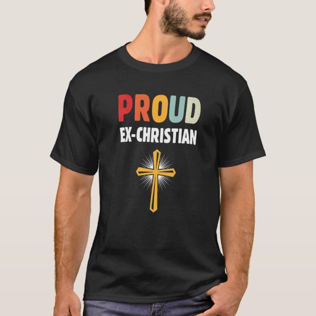 Agnostische, nicht religiöse ex Christliche Apathe T-Shirt (Vorderseite)
