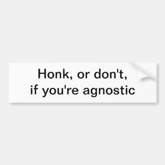 agnostischer Autoaufkleber
