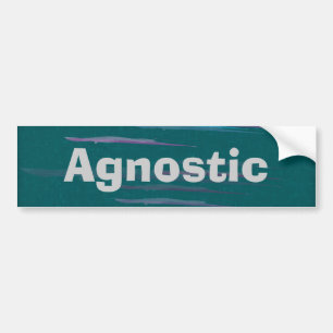Agnostischer Bumpter Aufkleber Autoaufkleber