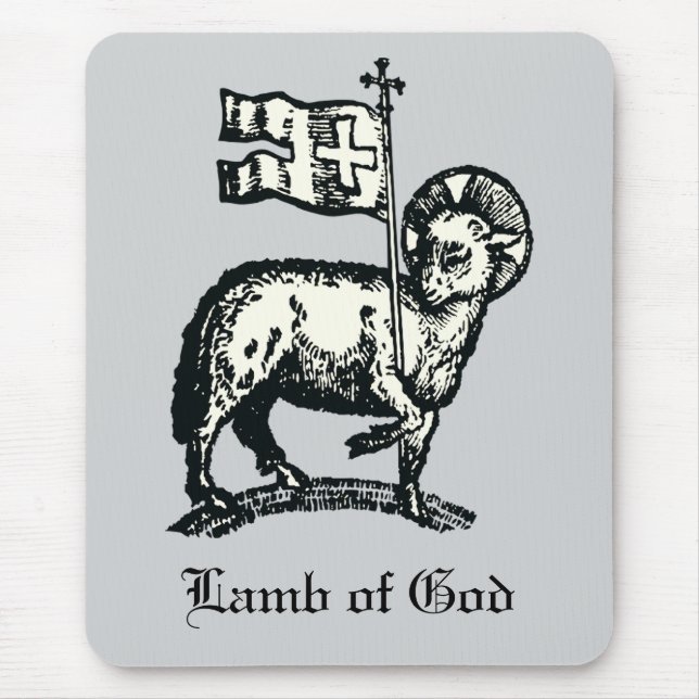 Agnus Dei Das Osterramm Gottes Fine Art Mousepad (Vorne)