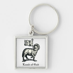 Agnus Dei Das Osterramm Gottes Fine Art Schlüsselanhänger