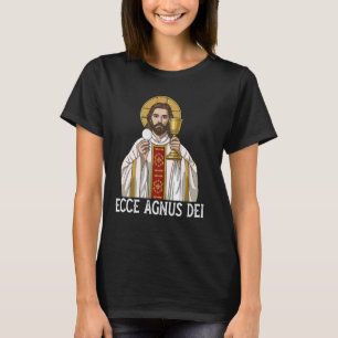 Agnus Dei Sanctus Traditioneller lateinischer Mass T-Shirt