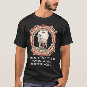 Agnus Dei Sanctus Traditioneller lateinischer Mass T-Shirt