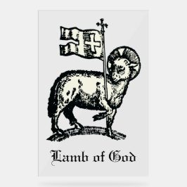 Agnus Dei The Paschal Lamb of God Fine Art Acrylschild