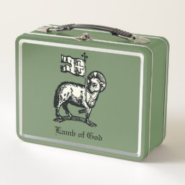 Agnus Dei The Paschal Lamb of God Fine Art Metall Brotdose