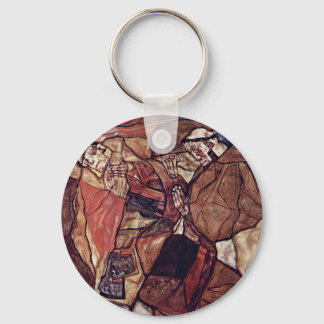 Agonie (Der Todeskampf) von Schiele Egon Schlüsselanhänger