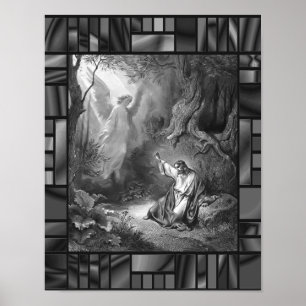 Agonie im Garten Dore Jesus und Angel Poster