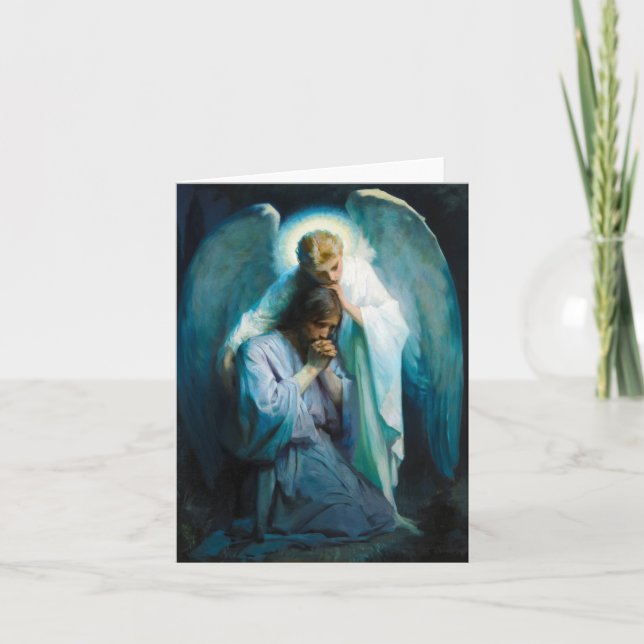 Agonie im Garten von Frans Schwartz Dankeskarte (Vorderseite)