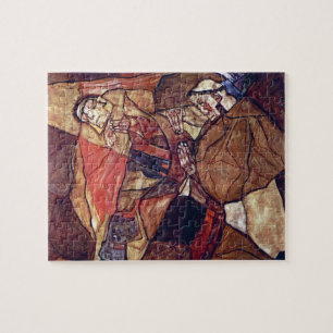 Agonie, Todeskampf von Egon Schiele Puzzle