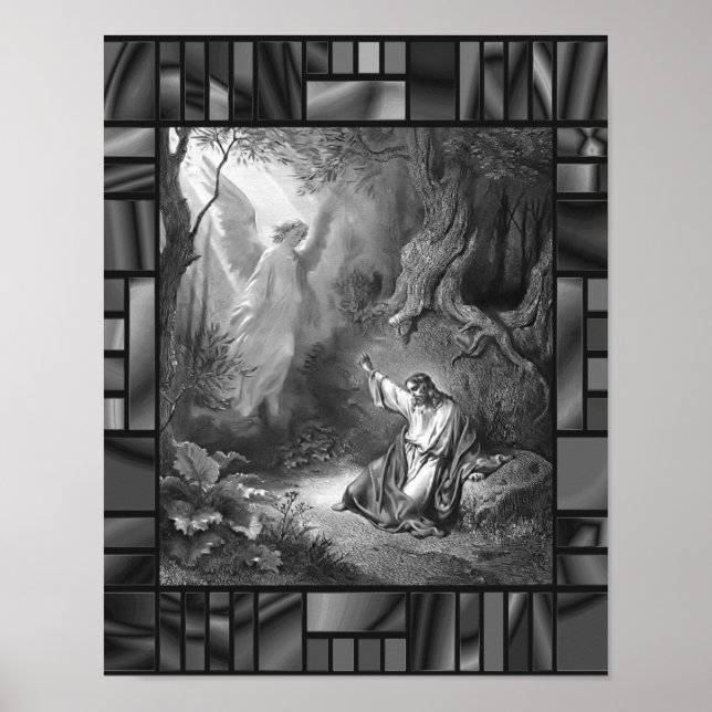 Agony in Garden Dore Jesus Angel Poster (Vorne)