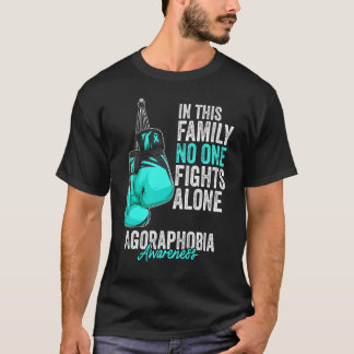 Agoraphobia Awareness Montag Boxhandschuhe Aquamar T-Shirt