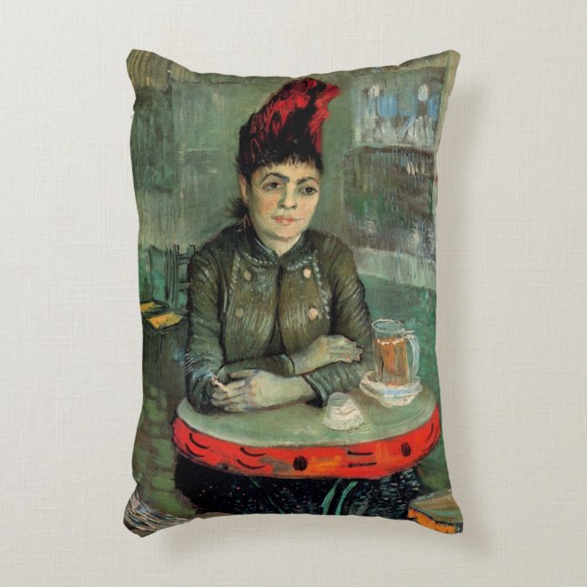 Agostina Segatori, Cafe du Tambourin von Van Gogh Dekokissen (Vorderseite(Vertikal))