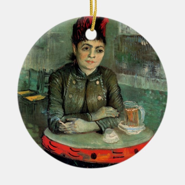 Agostina Segatori, Cafe du Tambourin von Van Gogh Keramikornament (Vorne)
