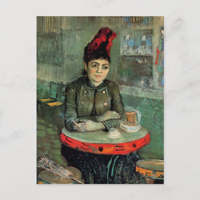 Agostina Segatori, Cafe du Tambourin von Van Gogh Postkarte (Vorderseite)