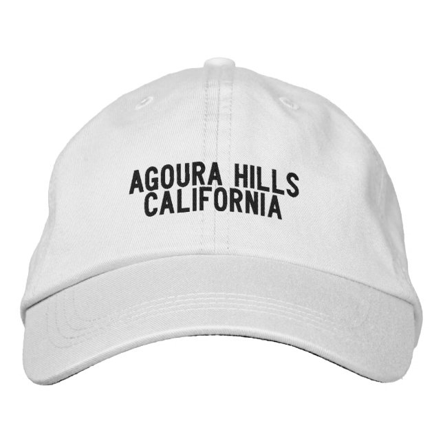 Agoura Hills California Hat Bestickte Baseballkappe (Vorderseite)