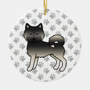 Agouti Alaskan Malamute Niedlich Cartoon Dog Keramik Ornament