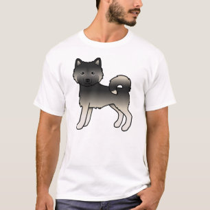 Agouti Alaskan Malamute Niedlich Cartoon Dog T-Shirt