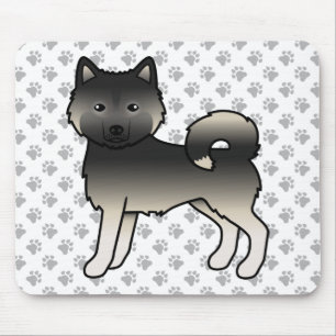 Agouti Alaskan Malamute Süßer Cartoon-Hund Mousepad