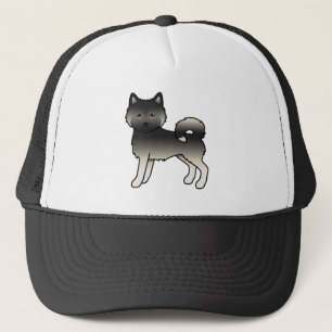 Agouti Alaskan Malamute Süßer Cartoon-Hund Truckerkappe