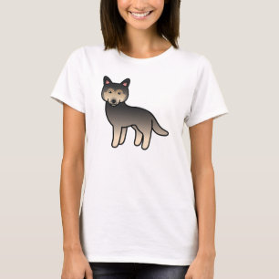 Agouti Cartoon Siberian Husky Hund T-Shirt