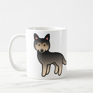 Agouti Cartoon Siberian Husky Hund Tasse