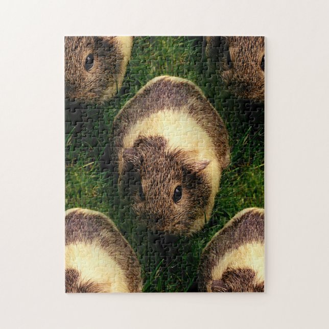 Agouti-Guinea Schwein im Gras Puzzle (Vertikal)