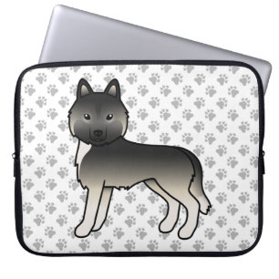 Agouti Siberian Husky Niedlich Cartoon Dog Laptopschutzhülle