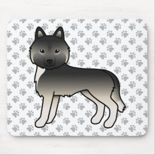 Agouti Siberian Husky Niedlich Cartoon Dog Mousepad