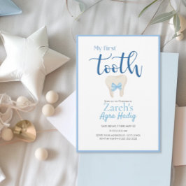 Agra Hadig Armenian First Tooth Blue individuell a Einladung