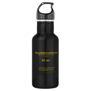 Agrainofmustardseed.com EST 2012 Trinkflasche