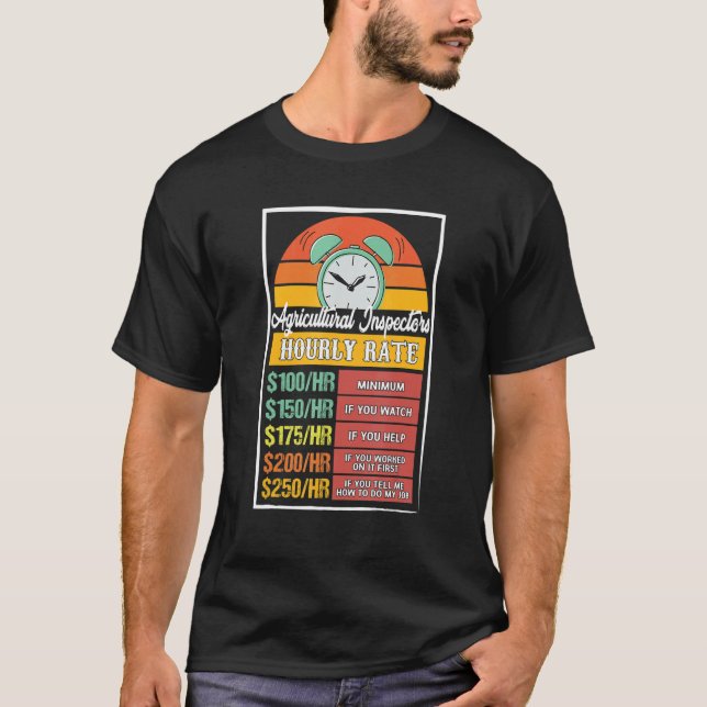 Agrarinspektoren Stundenzins T-Shirt (Vorderseite)