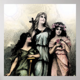 Agree - Glaube, Hoffnung und Wohltätigkeit Poster