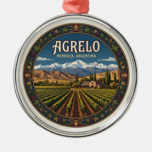 Agrelo-Weingüter Argentinien Ornament Aus Metall