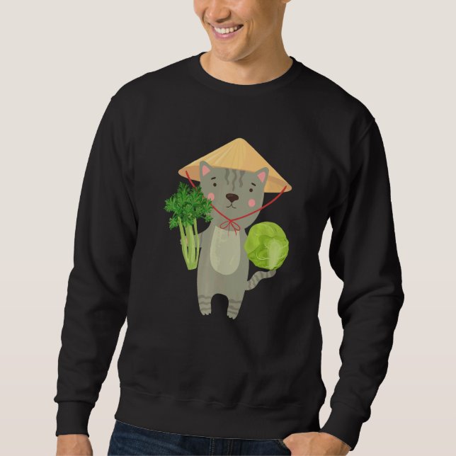 Agricultor Graphic Cow Farmer Agriculture Tractor  Sweatshirt (Vorderseite)