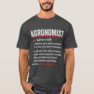 Agronom Lustige Definition Agronomie Lustiger Agro T-Shirt