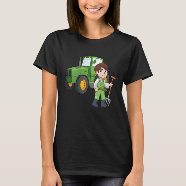 Agronomist tractor agriculture tractor driver farm T-Shirt (Vorderseite)