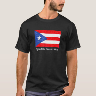 Aguadilla Puerto Rico Pr Puerto Rico Flag Amapola T-Shirt