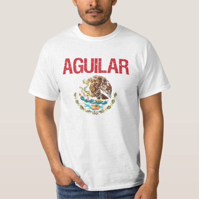 Aguilar Familienname T-Shirt (Vorderseite)