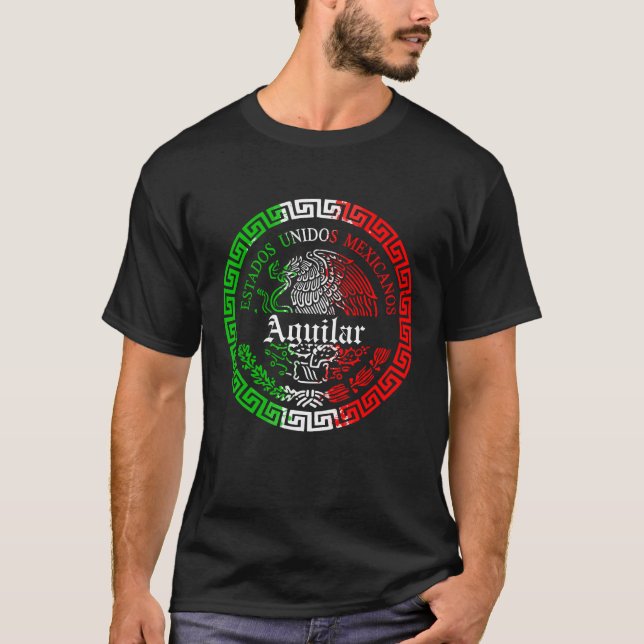 Aguilar Nachname mexico Shirt (Vorderseite)