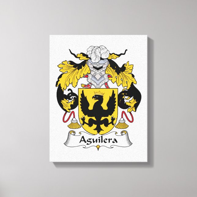 Aguilera Familienwappen Leinwanddruck (Vorderseite)