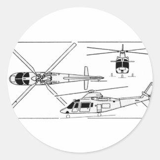 Agusta 109 runder aufkleber