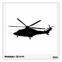 AgustaWestland AW139 Silhouette-Wand-Abziehbild