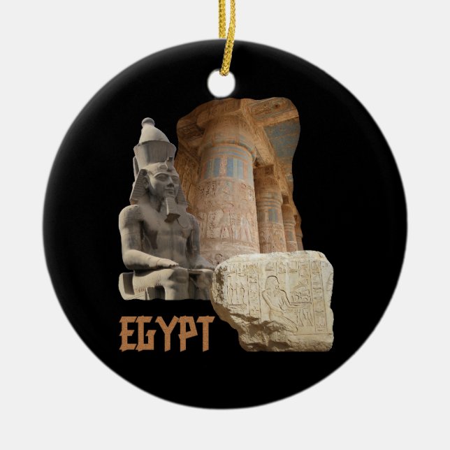 ÄGYPT Foto Collage Keramik Ornament (Vorne)