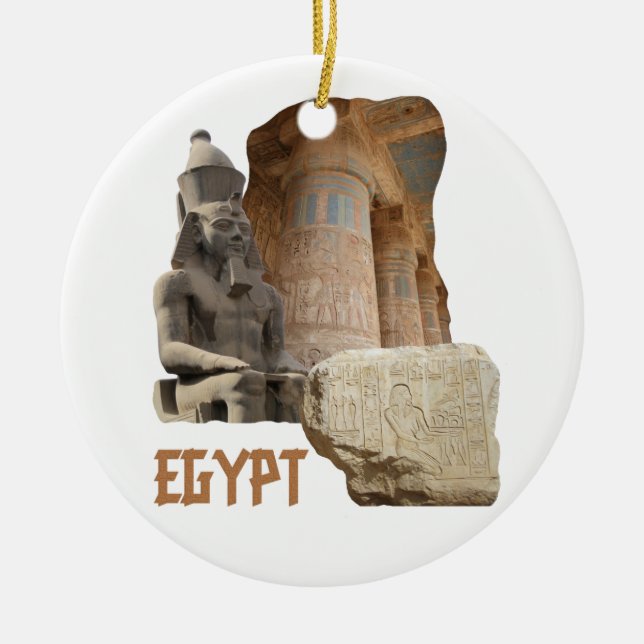 ÄGYPT Foto Collage Keramikornament (Vorne)