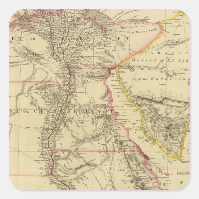Ägypten 15 quadratischer aufkleber (Vorderseite)