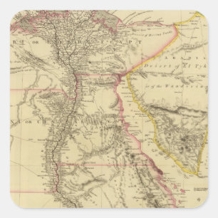 Ägypten 15 quadratischer aufkleber