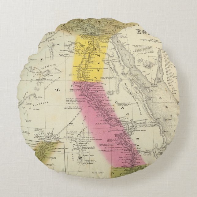 Ägypten 6 rundes kissen (Vorderseite)